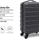 Wrangler 22" Hardside Spinner Carry-On Luggage, Charcoal