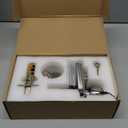 Keyless Entry Door Lock Deadbolt Keypad Mechanical Stainless Steel (Pass Code or Key) 100% Mechanical, No Electronic (Silver)