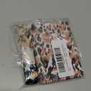 Slim Front Pocket Wallet RFID ID Card Holder Cute Small Wallet with Wrist Lanyards Key Chain Holder for Women,Leopard