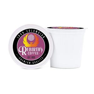 Rebirth Coffee Gold Label Medium Roast Coffee Pods (12 Count) Single Serve Cups