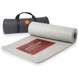 Extra Large Wool Pressing Mat 22" x 60" with Carrying Case 100% New Zealand Wool Ironing Pad for Quilting, Sewing & Embroidery Heat Retaining & Double-Sided Pressing Surface