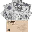 JOYMOOP 12 Pack Decorate Cleaning Cloth (Black White of Decorative Series), Reusable Absorbent Dish Towels, Non-Scratch Washable Rags for Cookware, Kitchen and Household Cleaning - 6.77.9 inch