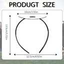 3 x ZEYER Graduation Cap Headband Insert - Secure Fit and Hair-Friendly Cap Upgrade in Black Insert Secures (1 Count (Pack of 1))