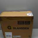 GLAHODEN Enclosed Retractable Air Hose Reel, 3/8 in x 65 Ft Hybrid Hose Air Compressor Hose Reel with 6 Ft Lead in Max 300 PSI Patented Design for Any Length Lock 180Swivel Bracket Quick Coupler