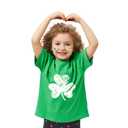 Kids St. Patrick's Day Shirt 2-7 Years Old Toddler Boys Girls Lucky Clover Tops Irish T-Shirts Shamrock Tee Outfits XL (Green)