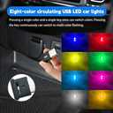 Car Led Lights Interior,USB Ambient Lighting Lights, USB Lamp, Suitable for Cars, Offices, Computer Keyboards, etc