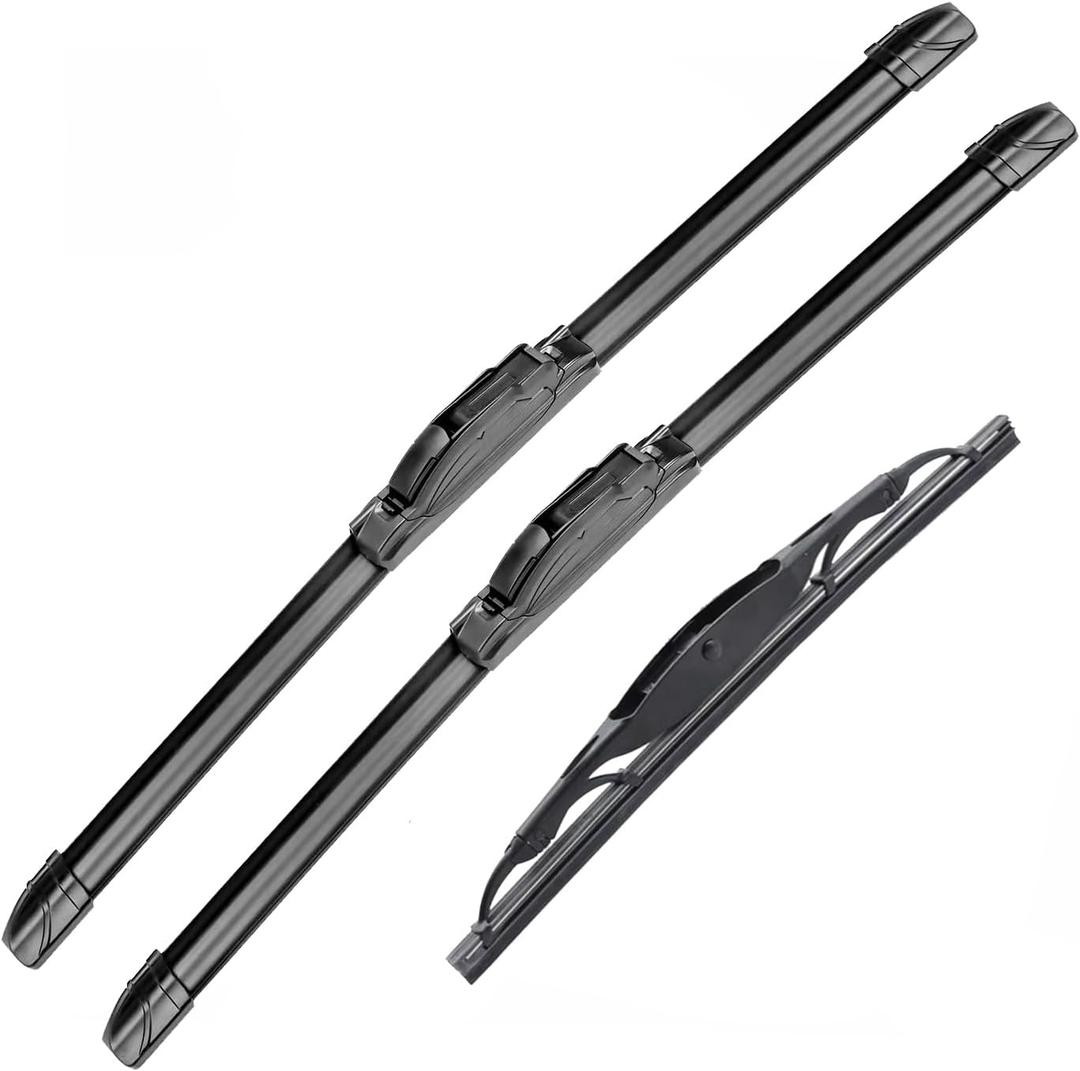 Original Equipment Replacement Windshield Wipers For 2006 2007 2008 2009 2010 Ford Explorer Mercury Mountaineer Front Windscreen Wiper and Rear Wiper Blade