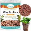 Legigo 10 LBS Organic Expanded Clay Pebbles, 4mm-16mm Lightweight Clay Leca Balls for Plants, Natural Hydroton Clay Pebbles for Hydroponic & Aquaponics Growing, Orchid Potting Mix, Drainage, Terrarium