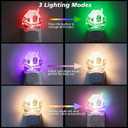 Christmas Night Light for Kids[2 Pack], Santas Cabin Plug-in Wall Light with RGB & Color Changing & Soft White 3000K LEDs, Dusk to Dawn, Christmas Decorations Gifts for Bedroom, Hallway