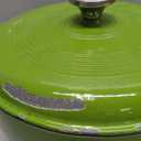 Lodge 6 Quart Enameled Cast Iron Dutch Oven with Lid  Dual Handles  Oven Safe up to 500 F or on Stovetop - Use to Marinate, Cook, Bake, Refrigerate and Serve  Avocado