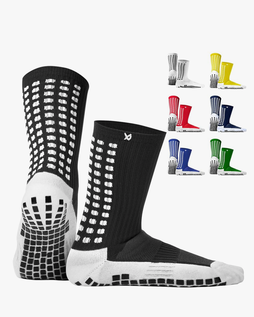 Lux Dual Grip Socks - Soccer Grip Socks for Men and Women. GripArray Performance & Comfort Small