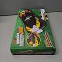 Gamie 2 in 1 Sports Table Games Mini Air Hockey Table for Kids, and Soccer Mini Games for Indoor Fun, Includes Pucks, Balls, and Strikers, Air Hockey Fits on Table or Floor for Adult and Kids