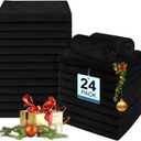 24 Pack Salon Towels - Highly Absorbent and Quick Drying Hand Towels, Premium Wash Cloths for Bathroom, Gym, Shower, Hotel, and Spa - 16x27 inch (Black)