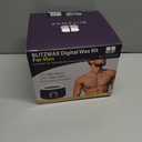 BLITZWAX Back and Nose Waxing Kit for Men, Hard Wax Warmer for Brazilian, Body and Face, At Home Hair Removal Kit, Beginner Friendly, Quick Heating, 93 Accessories, Royal Blue