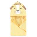 Hudson Baby Unisex Baby Cotton Animal Face Hooded Towel, King Lion, One Size