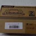 MOFEEZ Power Distribution Block Bus Bar, 4 x 3/8" Posts, 6 x #8 Screws Terminals, Max 48V 250A (Pair, Red & Black)