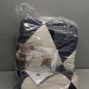 6x9 Washable Checkered Rugs for Bedroom, Black and Beige Area Rug for Living Room, Geometric Faux Wool Carpet for Kids, Girls, Boys Playroom, Dorm, Nursery, Dining Room, Kitchen, Non Slip