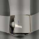 Patented Rotary Parmesan Cheese Grater, Hand Crank Cheese Shredder with Fine & Coarse Drums, Restaurant Quality, White, Stainless Steel & ABS, Dishwasher Safe