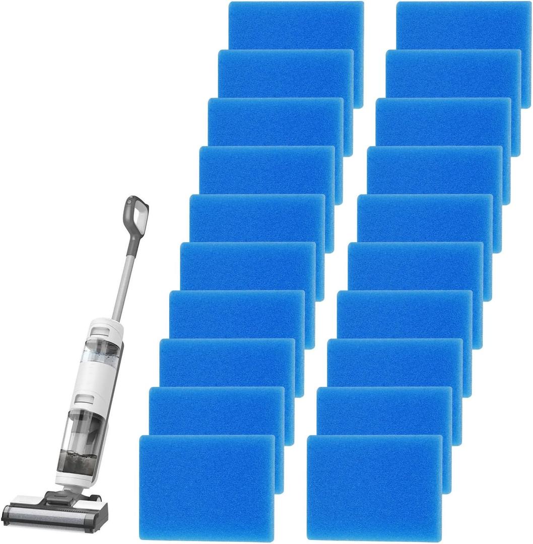 20PCS Replacement Filter Sponges Compatible with Tineco IFloor HF10E-01Cordless Wet Dry Vacuum Cleaner, Durable Filter Replacement, Cleaner Spare Parts Accessories(Blue)