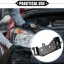Headlight Bracket Compatible for Infiniti G37 2009-2013, Durable Plastic Black Right Headlamp Bracket