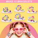 LANNEY Bracelet Making Kit, Friendship Bracelet Kit for Girls, 488 PCS Kandi Beads for Jewelry Making, Creative DIY Snap Beads Building Toys Set, Fun Christmas Birthday Gifts for Kids Ages 6-12