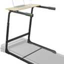 Walking Pad Desk Adjustable Height with Handlebar, 2-in-1 Desk Attachment, Stable Laptop Workstation for Home Office