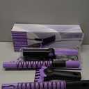 HEEYA 56 Inch Truck Snow Brush and Ice Scraper with Long Handle, Heavy Duty Snow Broom with Foam Grip for Pushing Heavy Snow for SUV Car Automobile Vehicle Windshield Window - Purple