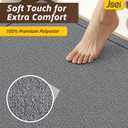 JSEI Non-Slip Stair Landing Rug Mat, 1-Pack 30" X 30", Light Grey