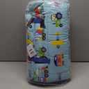 Wildkin Kids Original Nap Mat  Cozy Kids Sleep Mat with Pillow, Ideal for School & Travel - Trains, Planes, and Trucks