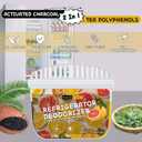 Refrigerator Deodorizer, Newly 2-in-1 Fridge Deodorizer, More Effective Than Baking Soda. Deodorizer Suitable For Refrigerators, Cars & Indoor Spaces, Food-Grade Material, Grapefruit Flavor (4 pcs)