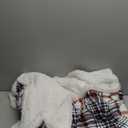 Electric Heated Blanket Full Size 72"x84", Dual-Sided Soft Flannel & Sherpa, LCD Display 10 Heat Settings with 1-12H Timer & Overnight Safe, Bed & Couch, Machine Washable, Nordic (09-blue-white-red Plaid)