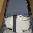 UPPAbaby Bassinet V3 - Compatible with Vista, Cruz, Ridge Strollers - Overnight Sleep Solution - Mattress, Sheet and Bug Shield Included - Julian (Dusty Blue Mélange)