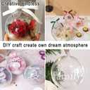 Clear Plastic Fillable Ornaments for Crafts 80mm Christmas Ornaments Balls, Acrylic DIY Ornaments Christmas Tree Decorations, Hanging Decoration (Clear Fillable Balls 80mm)