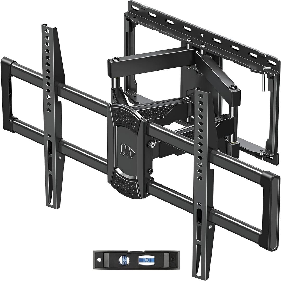 Mounting Dream TV Wall Mount for 42-84 Inch TVs, Full Motion Articulating Bracket with Swivel and Tilt, Max VESA 600x400mm, Up to 100lbs, Fits 16" Wood Studs MD2619