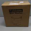 Portable Washing Machine Mini Washer with Spin Basket, 16L Large Capacity Foldable Laundry Machine for Underwear, Socks, Small Clothes, Perfect for Travel, Apartment, RV, Camping, Hotel