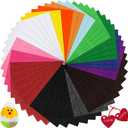 Thin Felt Fabric Sheets, Assorted Colors Soft Felt Sheets for Crafts DIY Patchwork Sewing Projects Decoration (Soft 15 Colors, 8×12 inches)