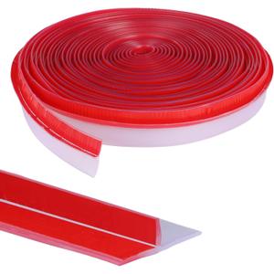 Orghtin 40Ft T-Shaped Silicone Weather Stripping Door Seal, Clear Double-Sided Adhesive Seal Strip, Door Draft Stopper for Door & Window Gaps, Windproof Soundproof