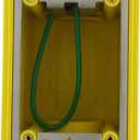 Leviton FDBX1-Y FD Box, Single-Gang, 26.0 Cubic Inch Capacity, 1-Inch NPT Openings, Includes Plugs and Stainless Steel Device Mounting Plate, Yellow