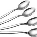 12-Piece Dessert Spoons, Stainless Steel Small Spoon