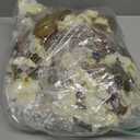 Bougainvillea Artificial Flowers Fake Plants for Outdoors Winter Decoration, 2 pcs Faux Long Trailing Vines UV Resistant Look Real White Silk Flowers for Outside Planter Front Door Porch Urn Yard Home