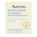 Aveeno Soothing Bath Treatment with 100% Colloidal Oatmeal Skin Protectant for Sensitive & Eczema-Prone Skin, Fragrance-Free Bath Soak Relieves Itchy, Irritated Skin, Individual Packets, 8 ct