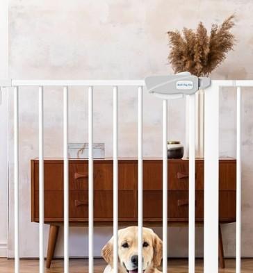 Baby Gate - 40'' Extra Tall and 30''-37'' Adjustable Width Pet Gate for Stairs