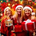 Christmas Money Box for Cash Gift Pull 2025 Christmas Money Holder with Pull out Card and 30 Transparent Bag Xmas Cash Gift Ideas Boxes for DIY Family Adults Party Favors(Gingerbread Man)