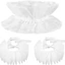 Mepase 3 Pcs Renaissance Clown Neck Ruffle Collar Elizabeth Wrist Cuffs Victorian Costume Halloween Cosplay Accessories