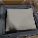 KISLOT Upholstered Dining Chairs Set of 2, Washable Cover Modren Deskchair with 4 Casters & Hidden Storage for Dining Room, Living Room, Home Office, Sand, 2 Box