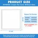 UPGRADED 241969501 Refrigerator Shelf Frame Compatible with Frigidaire Shelf Replacement Parts Crisper Drawer Pan Cover with 241993101 & 241993001 Crisper Cover Support LFSS2612TF0, FFSS2615TS0 Shelf
