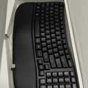 Nulea RT08 Wave Keys Wireless Ergonomic Keyboard with Cushioned Palm Rest, 2.4GHz Ergo Cordless USB Computer Keyboard, Comfortable Natural Typing, for Laptop, Mac, Windows Black