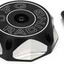 JFG RACING Dirt Bike Gas Cap with Vent Tube,CNC Fuel Tank Cover for CRF150R 07-20/CRF230F 04-19/CR85R 03-07/CR125R CR250R 00-07/XR100R/50R/80R/70R 01-03-Black