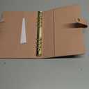 Aesthetic A5 Binder with 6 Golden Rings - Refillable & Sturdy Planner w Pockets Keeps You Perfectly Organized - Mini Notebook with Magnetic Closure Works Great as Photocard Binder for All Your Cards (Pink)