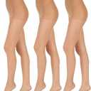 L'eggs Everyday Control Top Sheer Toe Pantyhose for All Day Comfort, 100% Nylon, 3 Piece